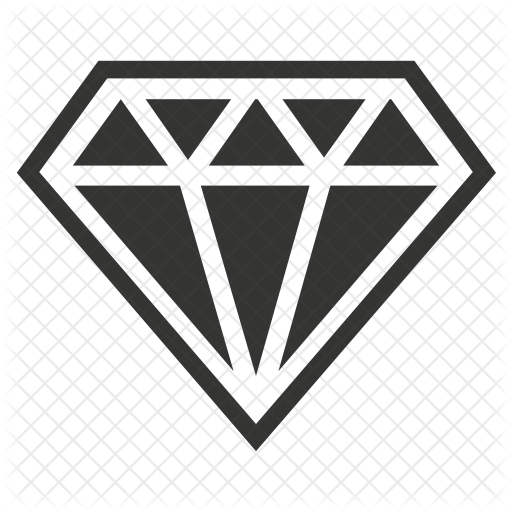 512x512 Diamond Icon Of Glyph Style