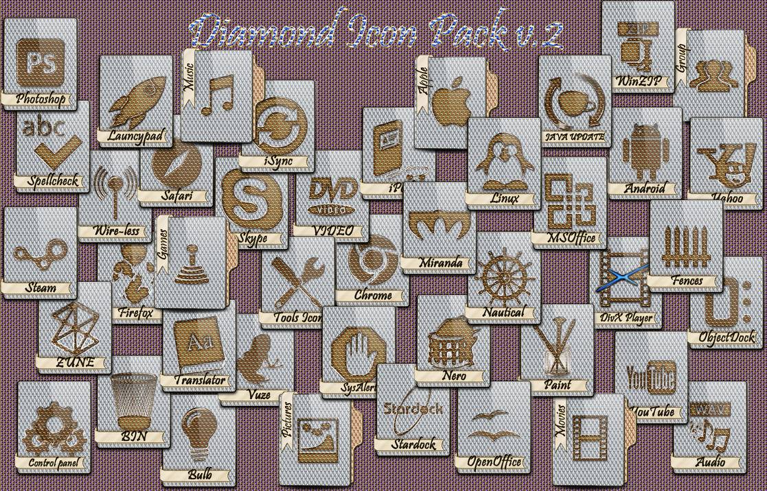 1117x716 Diamond Icon Pack