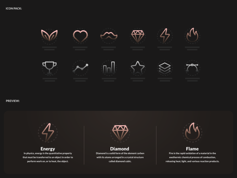 800x600 Simple Line Gradient Icon Pack Free Download