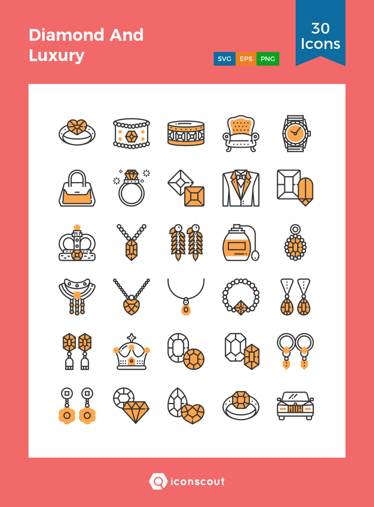 735x996 Diamond And Luxury Icon Pack