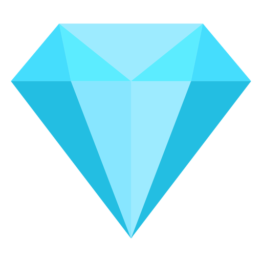512x512 Blue Diamond Flat Icon