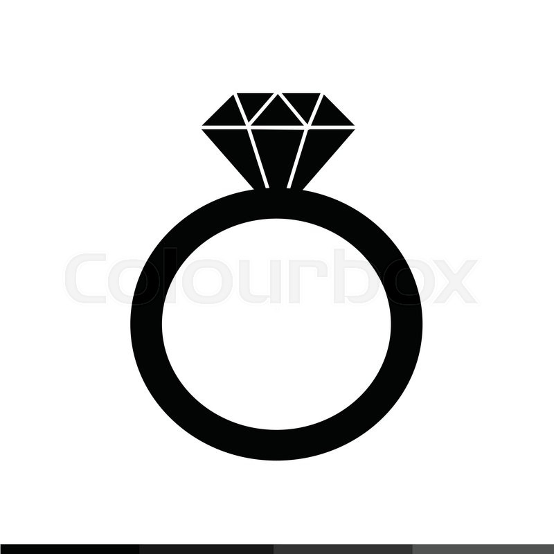 800x800 Diamond Ring Icon Illustration Design Stock Vector Colourbox