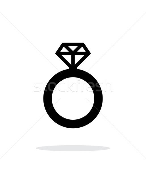 514x600 Diamond Ring Icon On White Background Vector Illustration