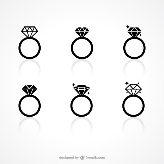 626x626 Diamond Ring Icons Vector Free Download