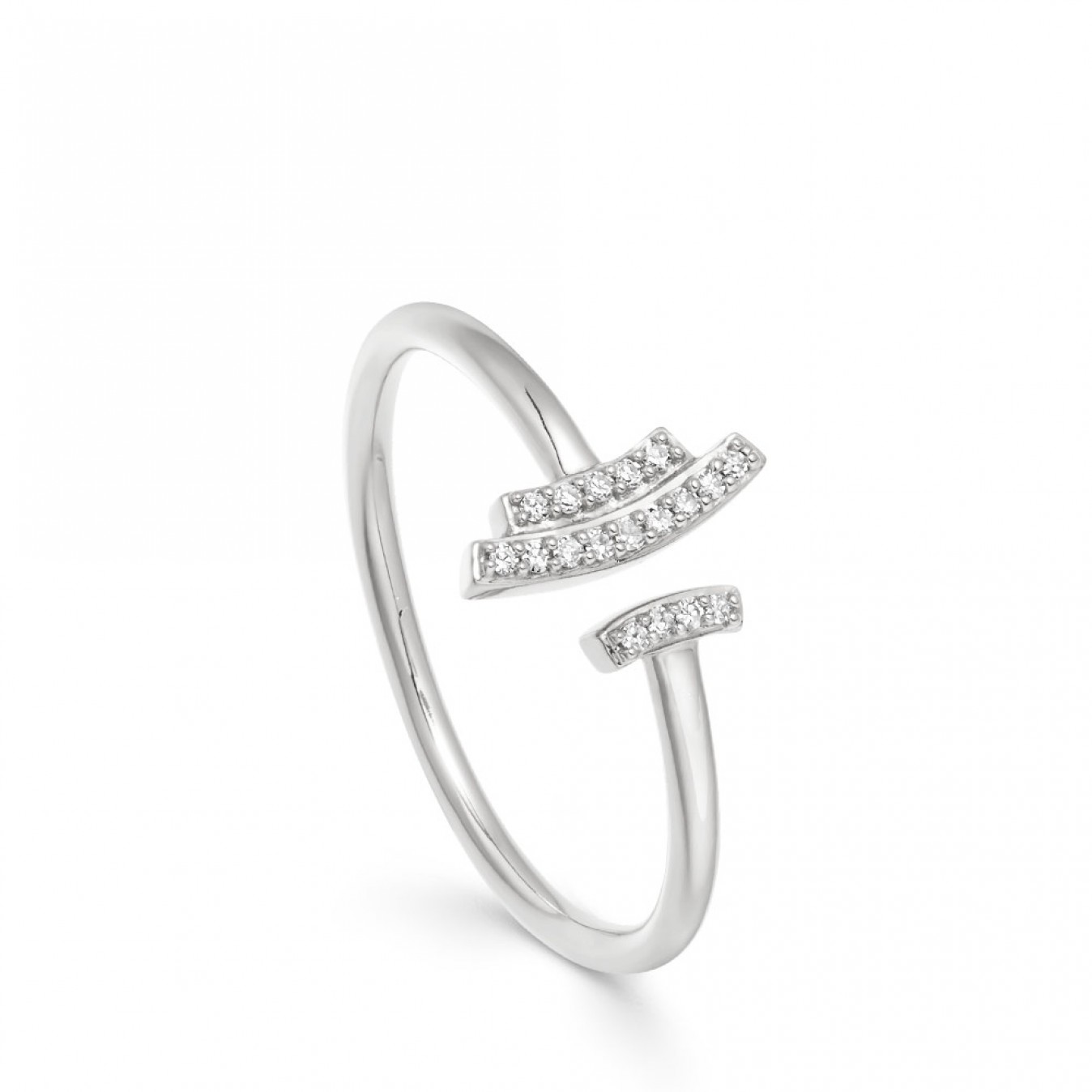 1348x1348 Mini Open Icon Scala Ring White Gold Astley Clarke London