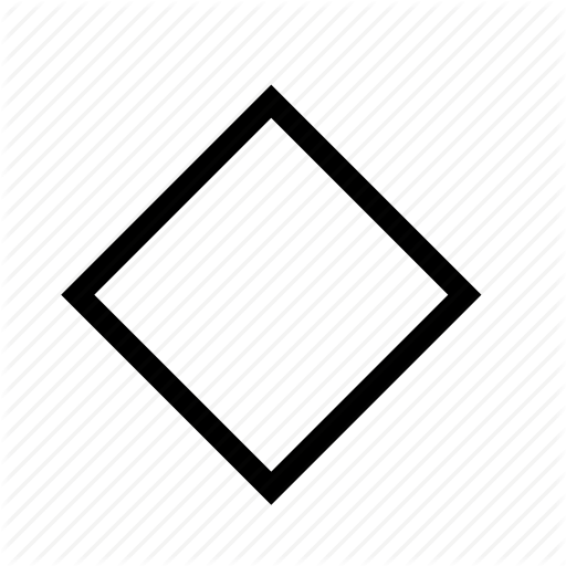 512x512 Diamond, Rhombus, Shape Icon