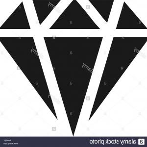 300x300 Diamond Icon Vector Simple Flat Symbol Perfect Black Pictogram