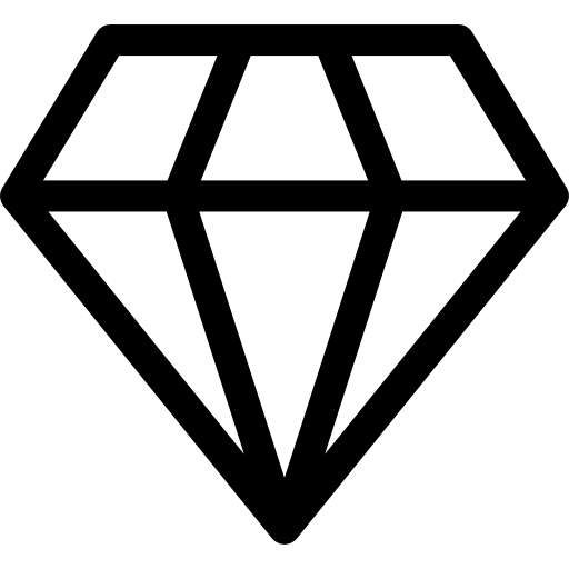 512x512 Diamond Outlined Shape Icons Free Download