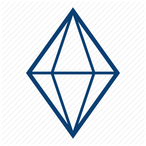 512x512 Diamond, Diamond Shape, Gem, Jewerly, Stone, Trillion Icon