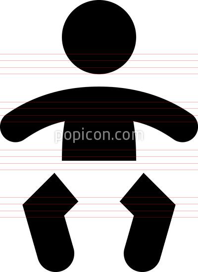 400x550 Baby Wearing Diaper Icon