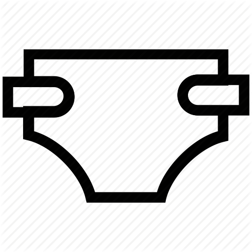 512x512 Baby Diaper, Baby Dress, Baby Nappies, Diaper, Infant Skirt Icon