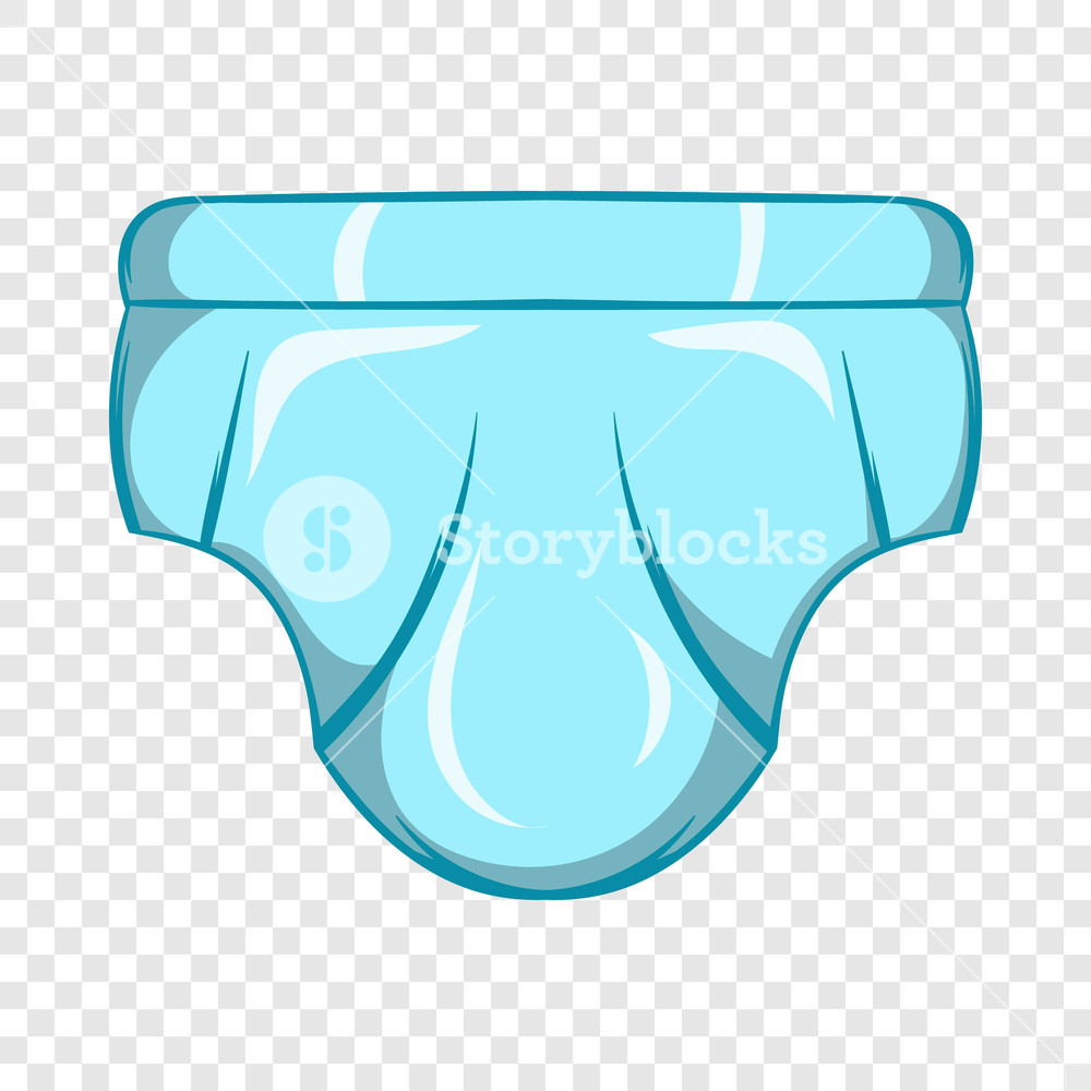 1000x1000 Baby Diaper Icon In Cartoon Style On A Background For Any Web