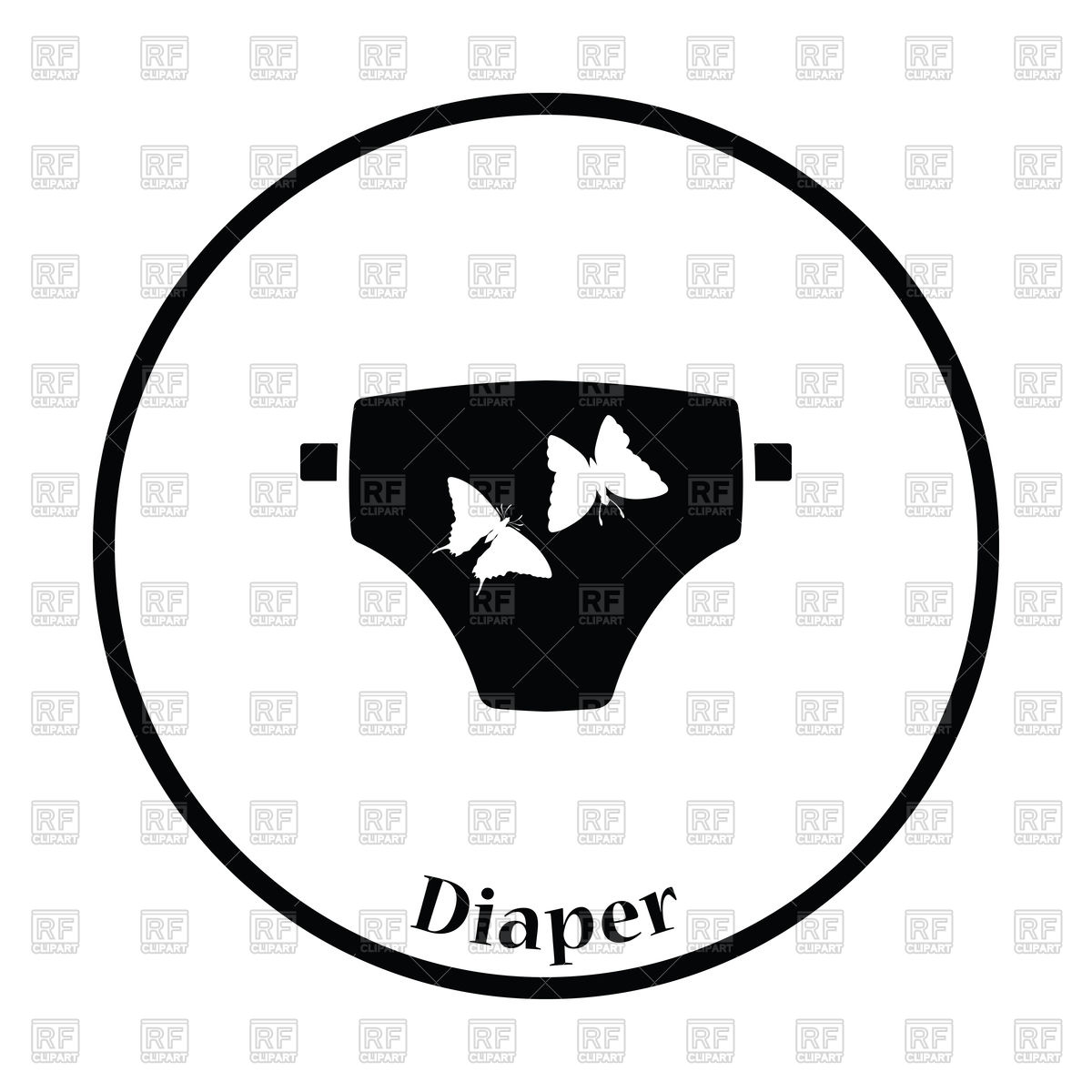 1200x1200 Diaper Icon Vector Image Of Objects Angelp