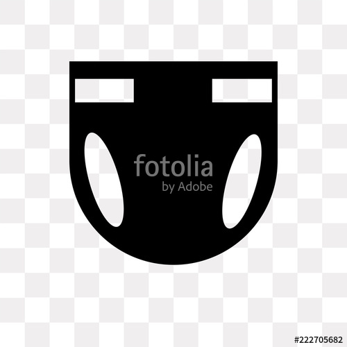 500x500 Diaper Icon On Transparent Background Modern Icons Vector