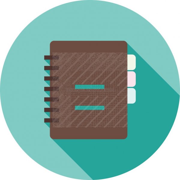 600x600 Diary Flat Shadowed Icon