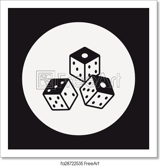 Free Art Print Of Dice Icon Freeart 561x581 Free Art Print Of Dice Icon Freeart