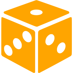 Orange Dice Icon 256x256 Orange Dice Icon