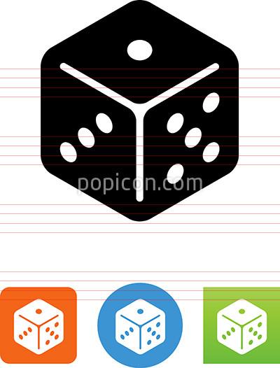 Vector Dice Icon 400x526 Vector Dice Icon