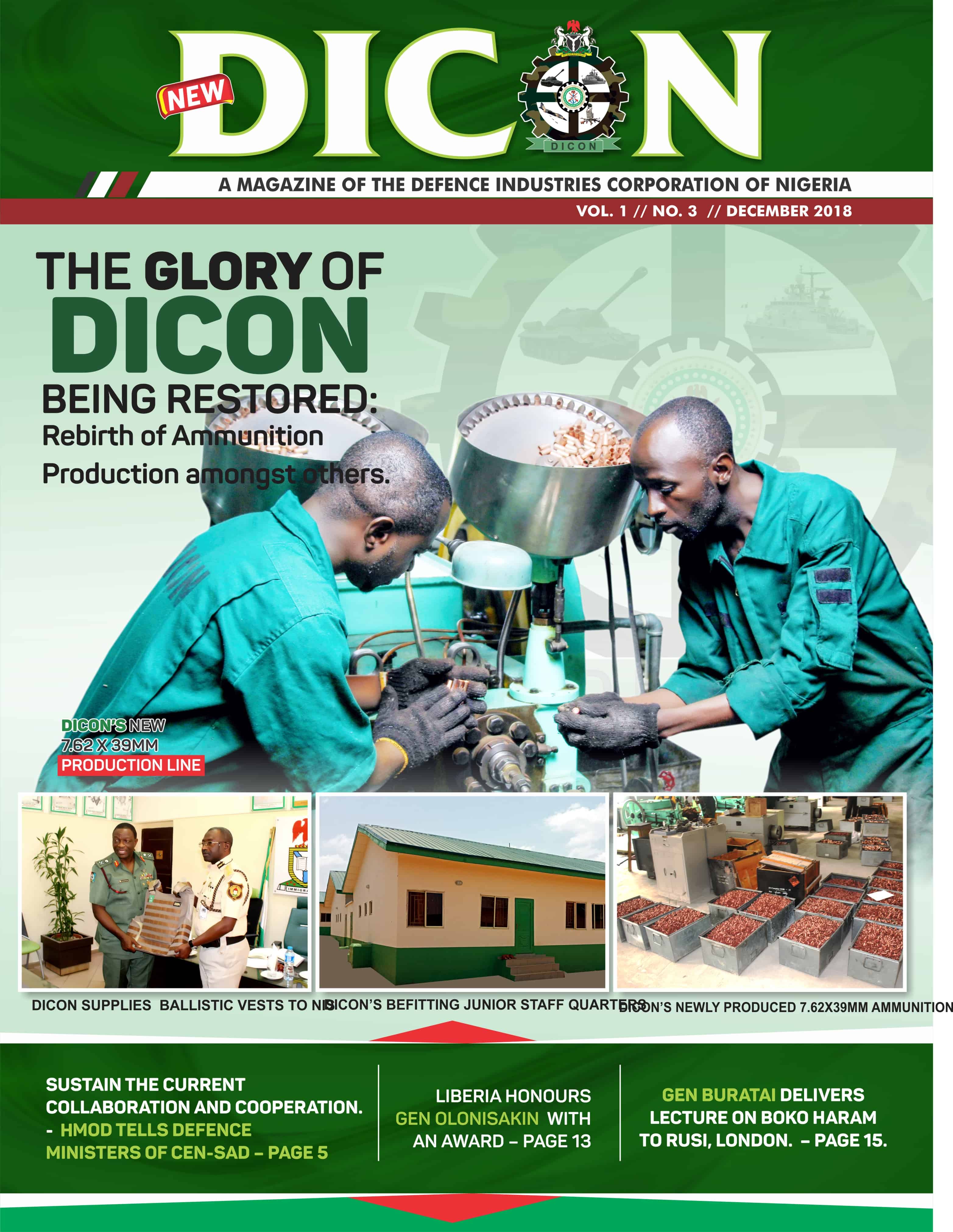 3129x4044 Dicon Magazine Defence Industries Corporation Of Nigeria