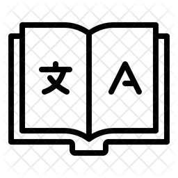 256x256 Dictionary Icon Of Line Style