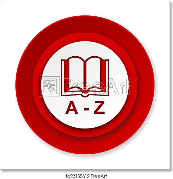 561x581 Free Art Print Of Dictionary Icon Freeart