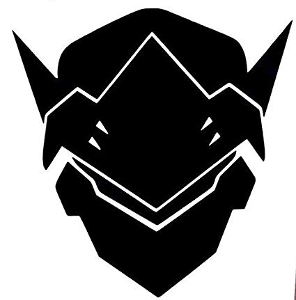 425x431 Overwatch Video Game Genji Icon Vinyl Stickers Symbol