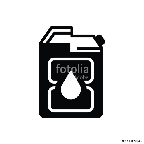 500x500 Black Solid Icon For Diesel Fuel Stock Image And Royalty Free