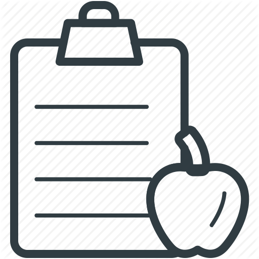 512x512 Apple, Clipboard, Diet Chart, Diet Plan, Healthy Diet Icon