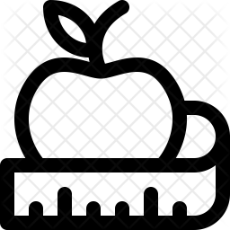 256x256 Diet Icon Of Line Style