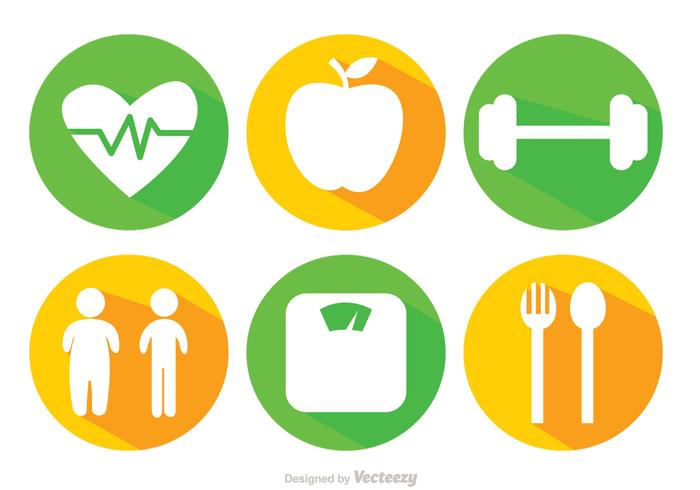 700x490 Diet Long Shadow Icons