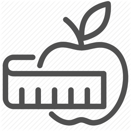 512x512 Apple, Diet, Food, Health, Measure, Nutrition Icon