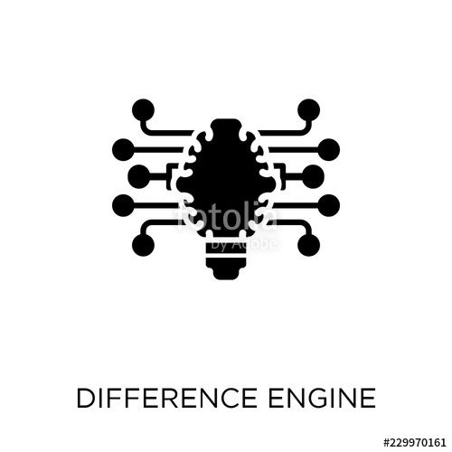 Difference Engine Icon Difference Engine Symbol Design 500x500 Difference Engine Icon Difference Engine Symbol Design