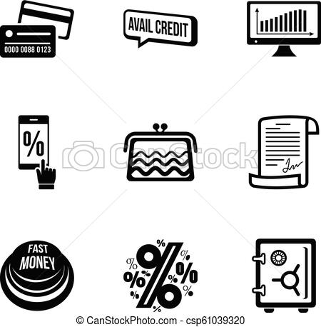 450x458 Cash Difference Icons Set, Simple Style Cash Difference Icons Set