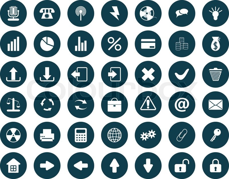 New Collection Of Different Icons For Stock Vector Colourbox 800x625 New Collection Of Different Icons For Stock Vector Colourbox