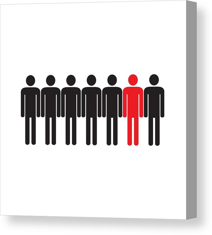 People Are Different Icon Canvas Print Canvas Art 678x750 People Are Different Icon Canvas Print Canvas Art