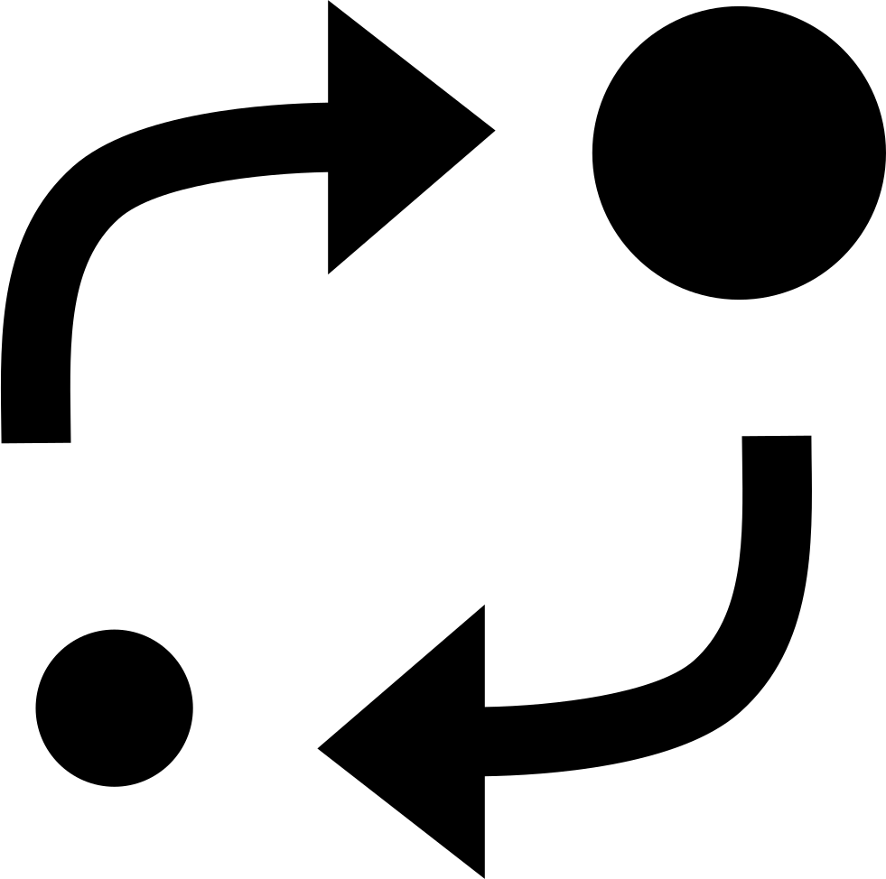 Analytics Symbol Of Two Circles Of Different Sizes With Two Arrows 981x974 Analytics Symbol Of Two Circles Of Different Sizes With Two Arrows