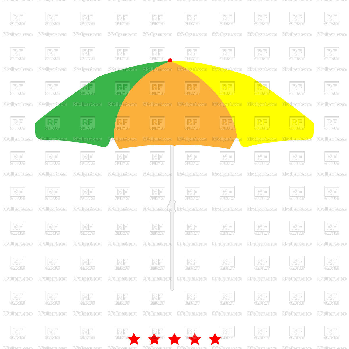 Beach Umbrella Different Color Icon Simple Style Vector Image 1200x1200 Beach Umbrella Different Color Icon Simple Style Vector Image