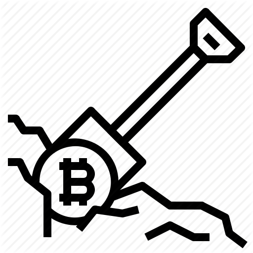 512x512 Bitcoin, Dig Icon