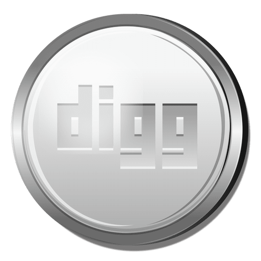 512x512 Digg Silver Circle Icon