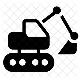 256x256 Digger Icon Of Glyph Style