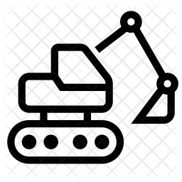 256x256 Digger Icon Of Line Style