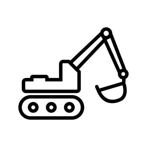 490x490 Vector Excavator Icon
