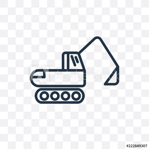 500x500 Digger Icon Isolated On Transparent Background Simple