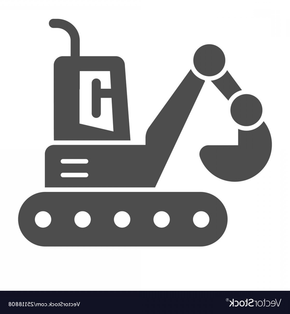 1200x1296 Bucket Excavator Solid Icon Digger Vector Cultracing