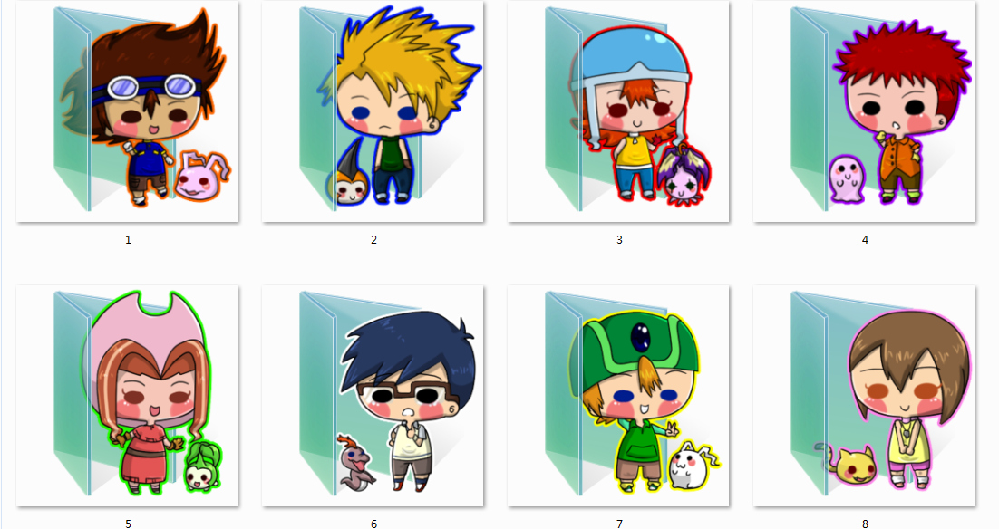 1102x584 Digimon Folder Icons