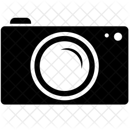 256x256 Digital Camera Icon Of Glyph Style