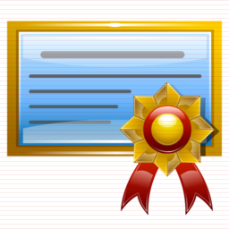 256x256 Certificate Image Icon Free