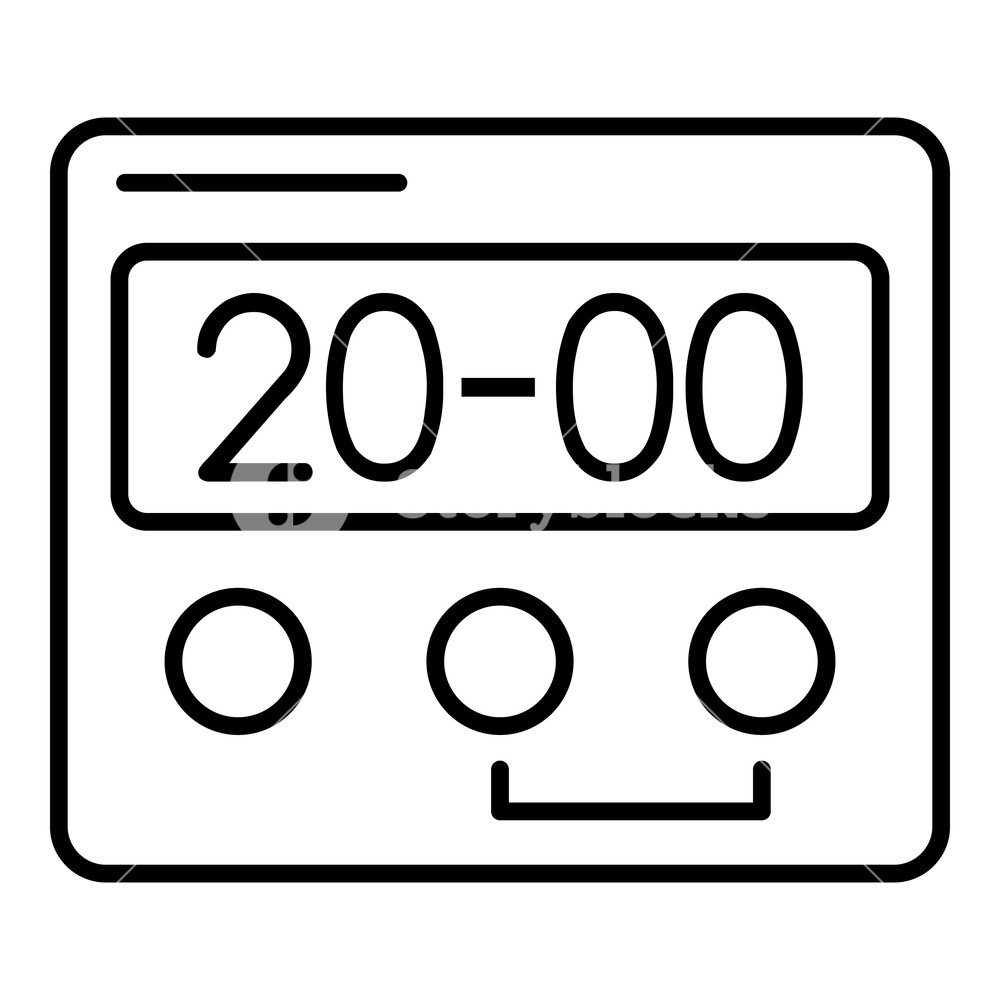 1000x1000 Hand Digital Clock Icon Outline Hand Digital Clock Icon For Web