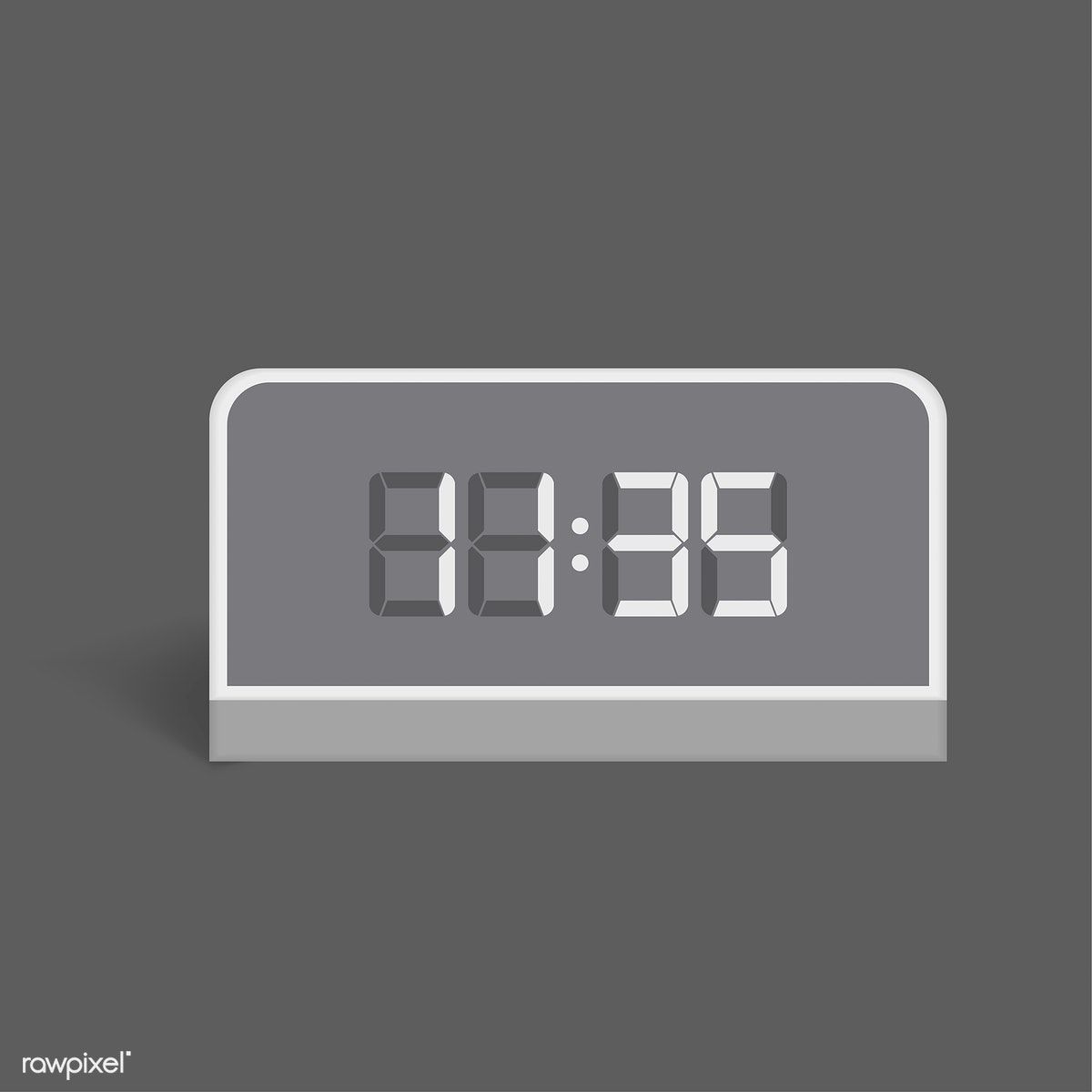 1200x1200 Vector Image Of Digital Alarm Clock Icon Free Image