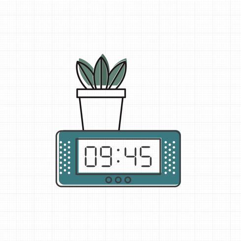 490x490 Vector Of Digital Clock Icon